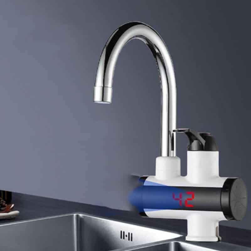 Instant Hot Water Tap Faucet with Temperature Display 3000W