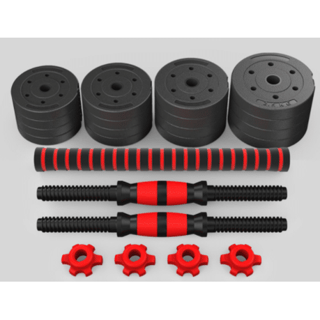 Adjustable Weightlifting Barbell and Dumbbell Set 20kg