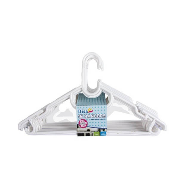 20-Piece Plastic Clothes Hangers Set