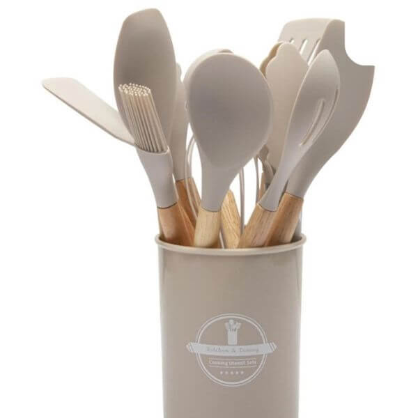 12-Piece Silicone Kitchen Utensil Cooking Tool Set