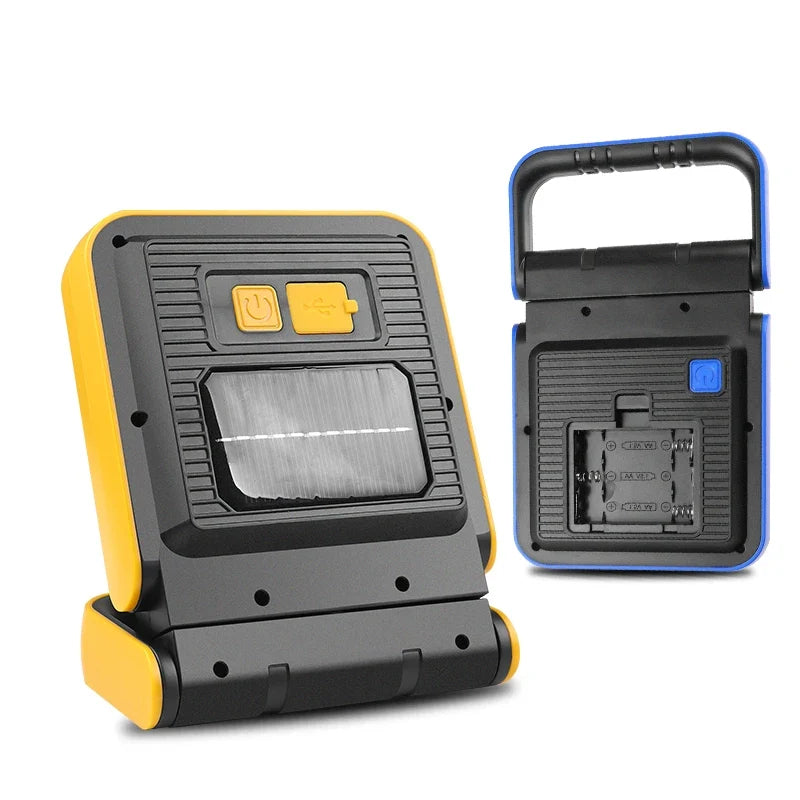 Solar Rechargeable COB LED Work Light & Spotlight
