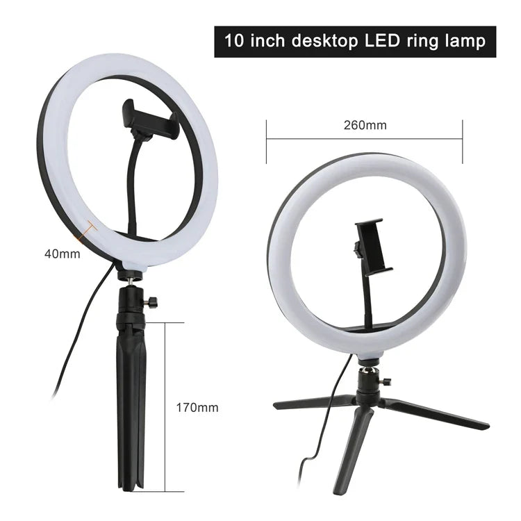 Selfie Ring Light with Tripod Stand and Phone Holder
