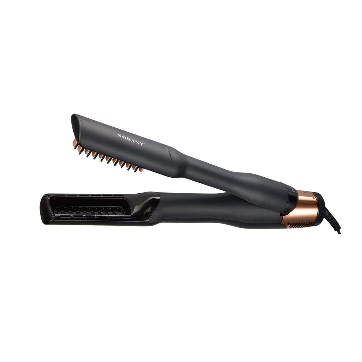 Steam Hair Straightener with Air Blowing Comb