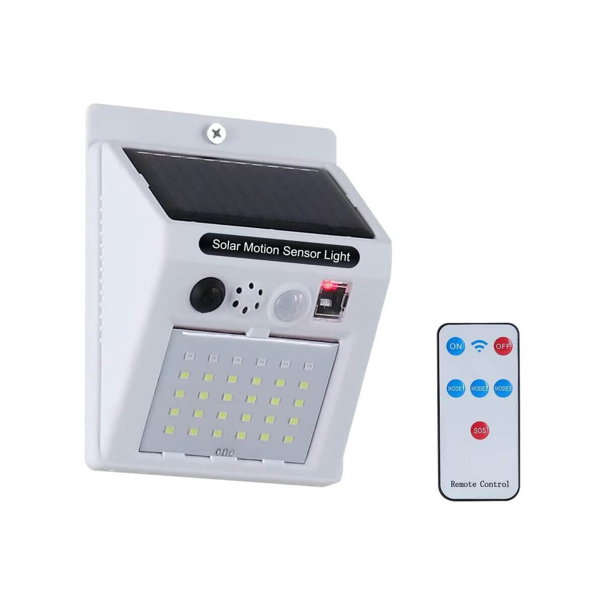 Outdoor Solar Alarm Light with Infrared Motion Sensor