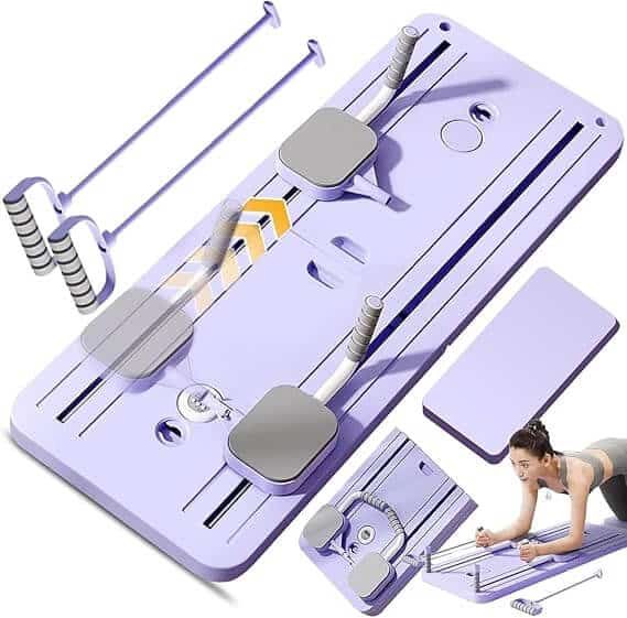 Multifunctional Core Fitness Board with Auto-Rebound Ab Roller