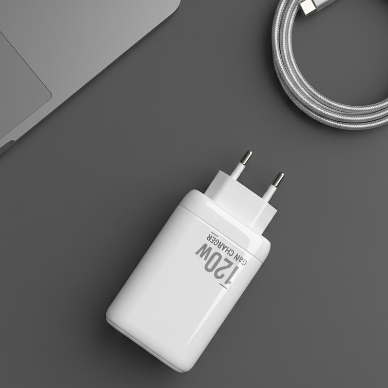 120W USB and 2x Type-C Fast Charge Adaptor