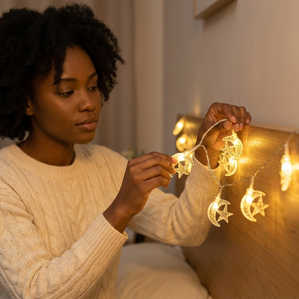 10 LED Ramadan Eid String Lights Decoration 1m