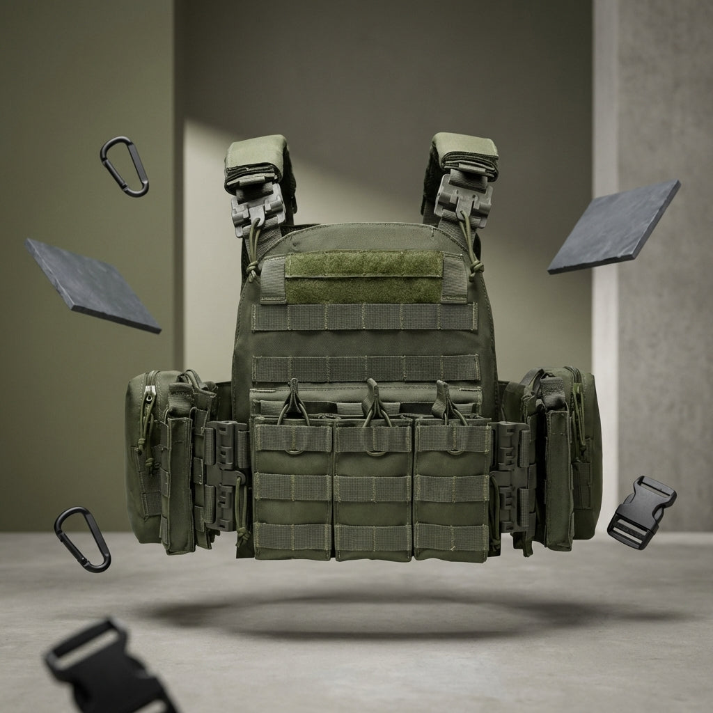 Tactical Vest Ceramic Armour Plates NIJ Level 3/4