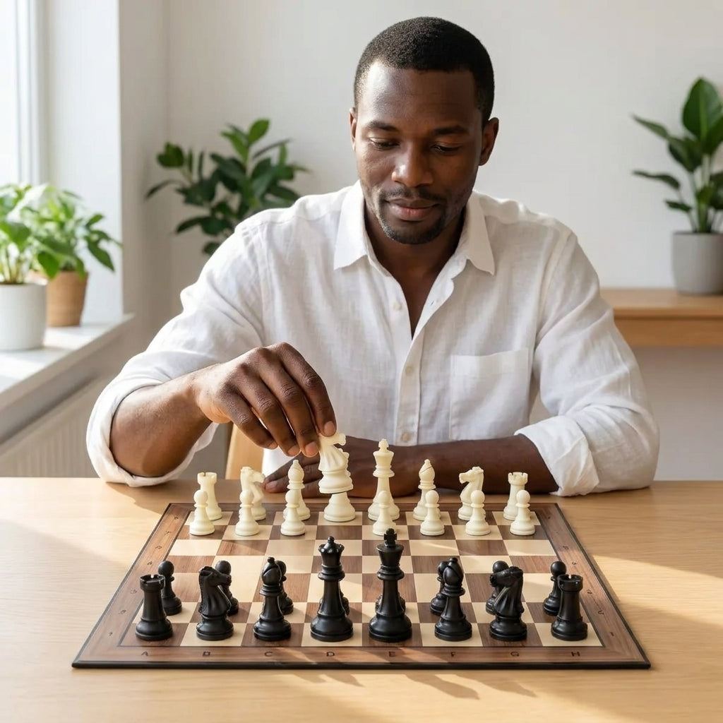 Large Folding Chess Board Game Set