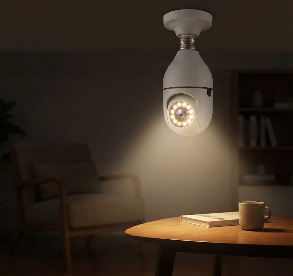 Wireless Light Bulb Security Camera