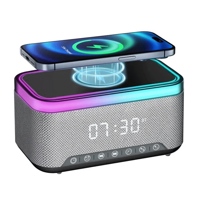 Smart Multifunction Alarm Clock with Bluetooth Speaker