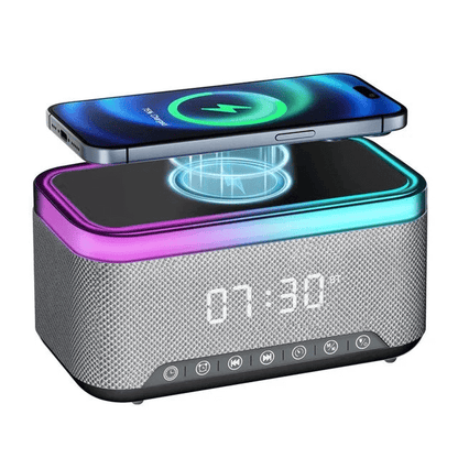 Smart Multifunction Alarm Clock with Bluetooth Speaker