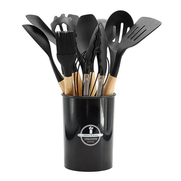 12-Piece Silicone Kitchen Utensil Cooking Tool Set