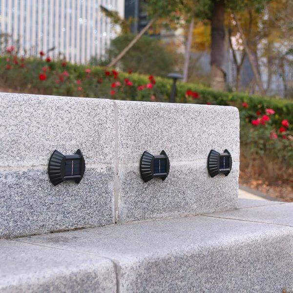 4-Pack Waterproof Solar LED Wall Lights