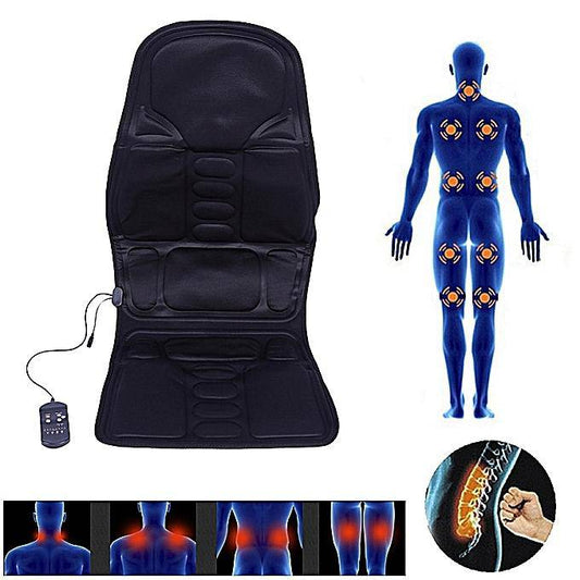 Electric Car Seat Massage Cushion with Soothing Heat