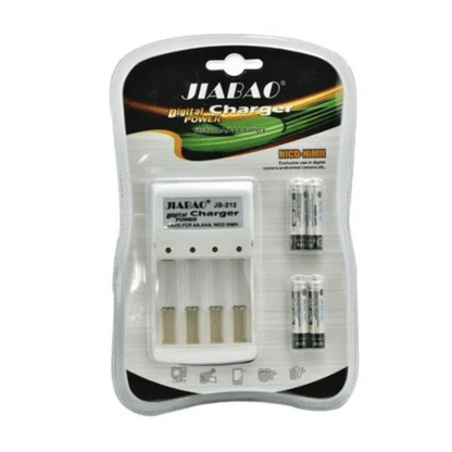 Battery Charger with 4 AA Rechargeable Batteries