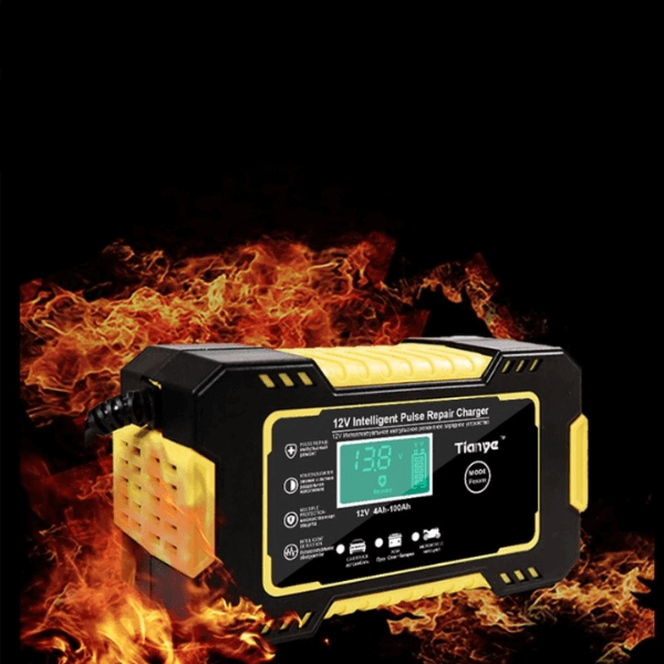 Smart LCD Display 12V 6A Car Battery Charger