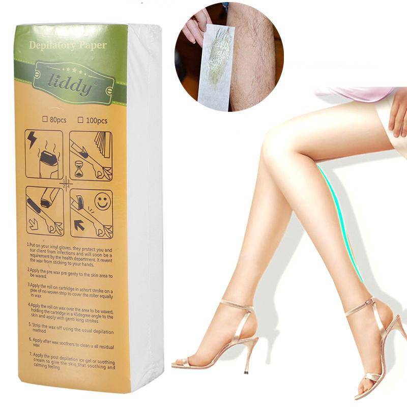 Non-Woven Hair Removal Wax Strips 100-Pack