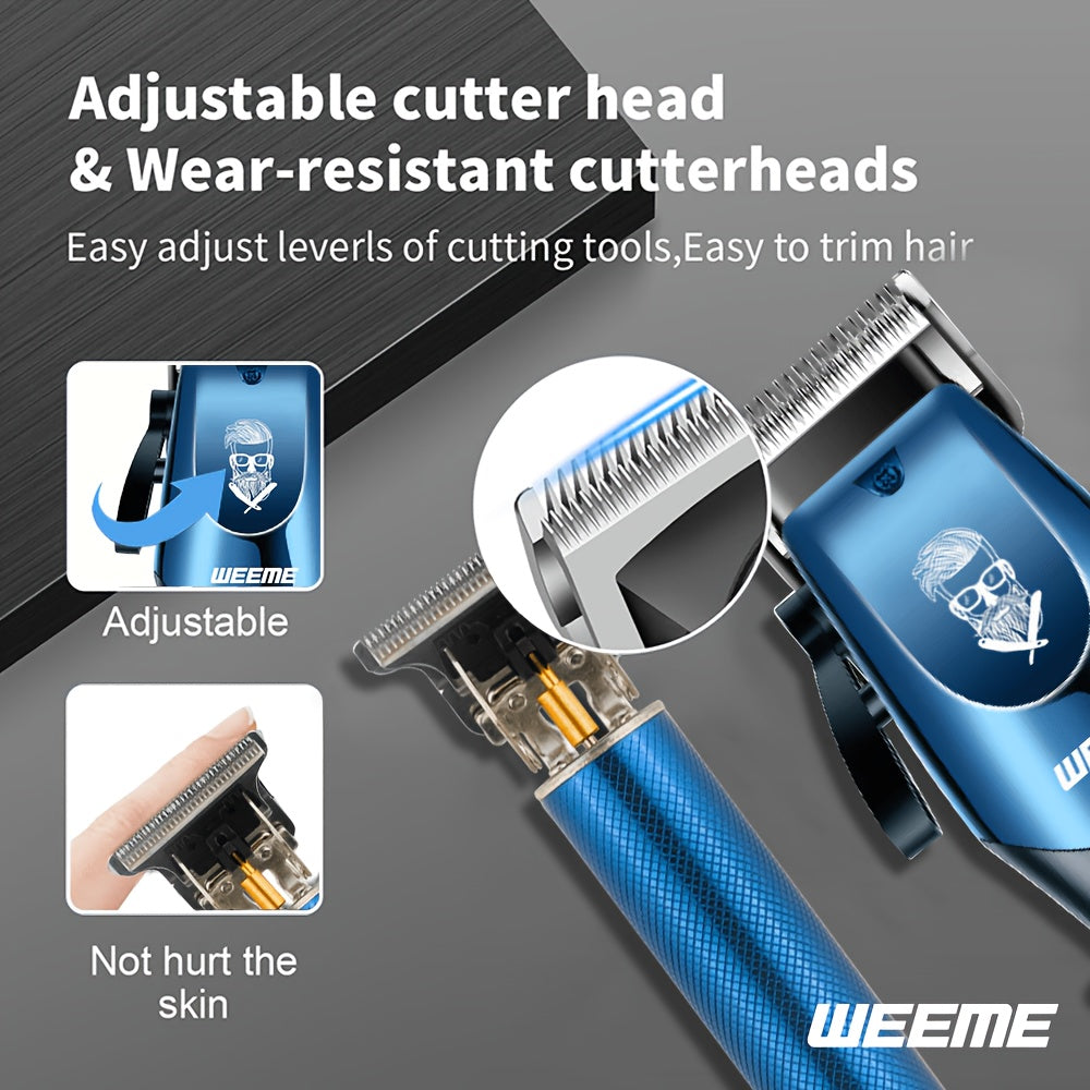 Men's 4-Piece Electric Hair Clipper and Shaver Grooming Set