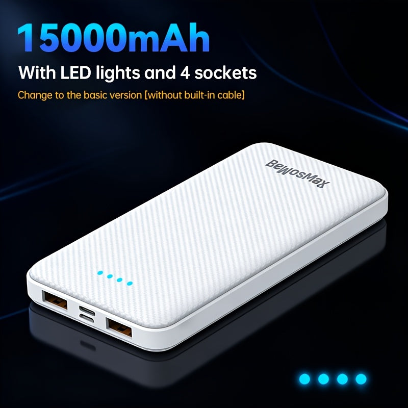 Portable Fast Charging Power Bank with Digital Display