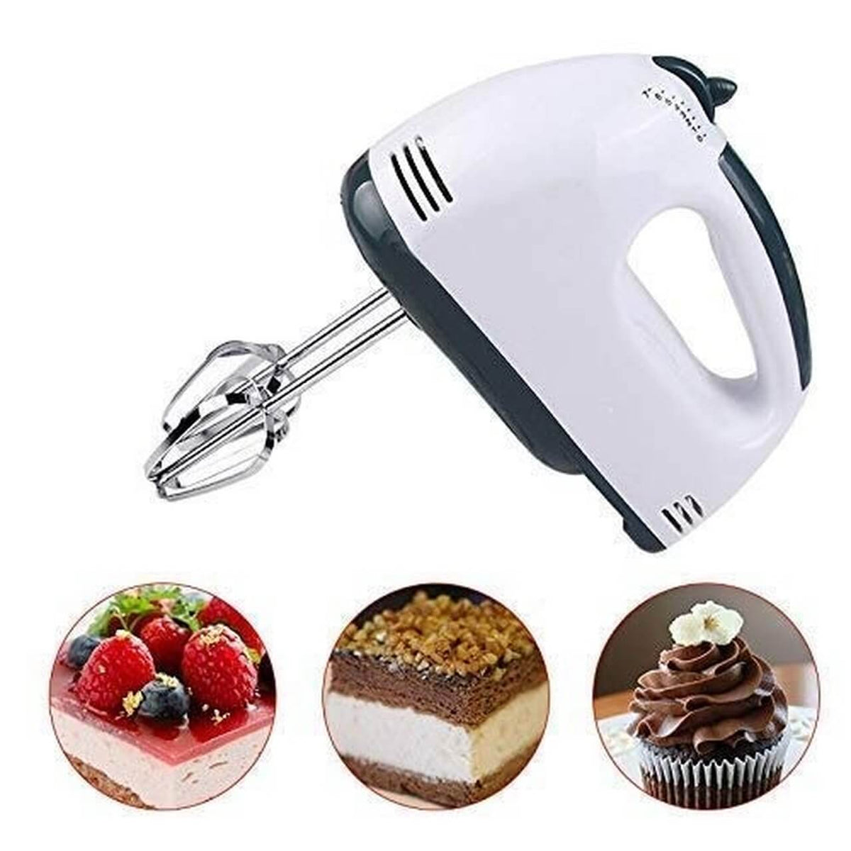 180W Electric Hand Mixer with 4 Beater Attachments