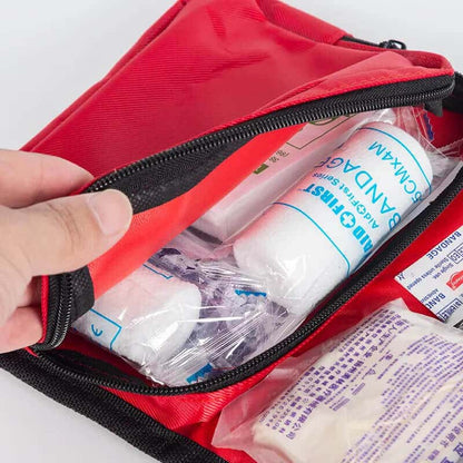 Portable Foldable First Aid Kit Bag with Supplies