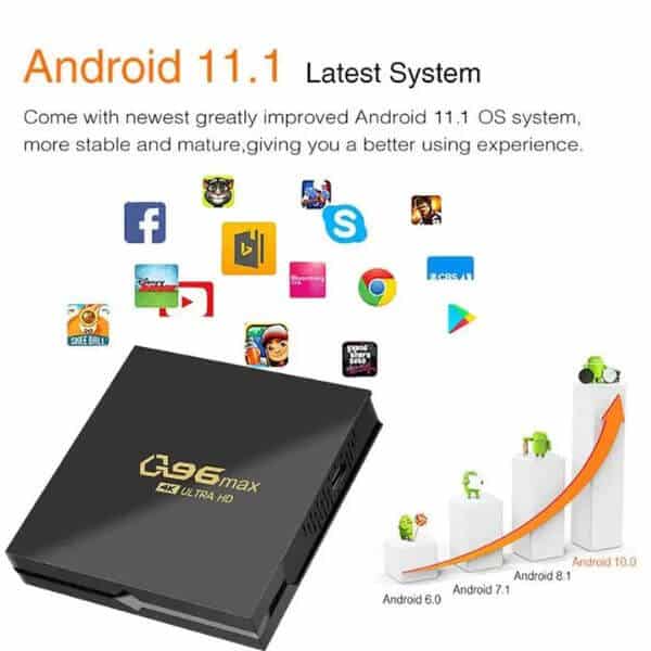 4K Ultra HD Smart TV Box Media Player Q96 MAX