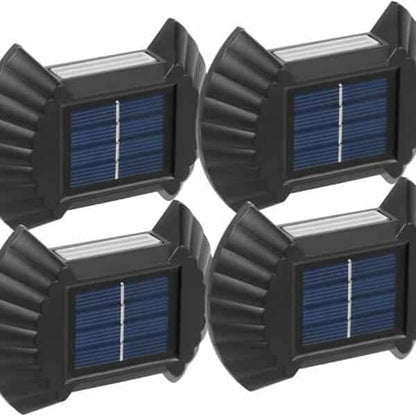 4-Pack Waterproof Solar LED Wall Lights