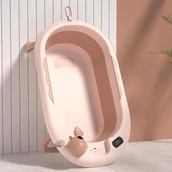 Foldable Baby Bathtub with Thermometer
