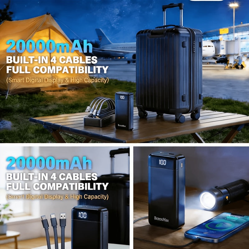 Portable Fast Charging Power Bank with Digital Display
