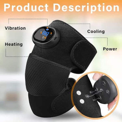 Cordless Heating Knee Massager with Vibration Therapy
