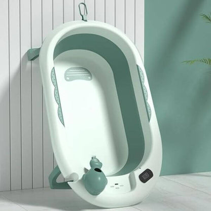Foldable Baby Bathtub with Thermometer