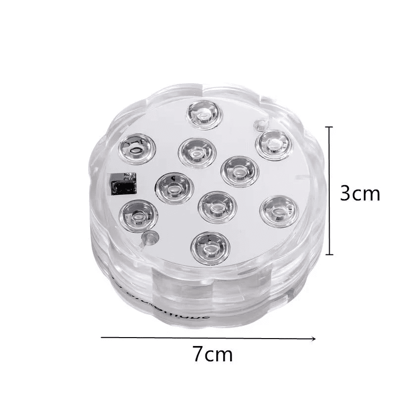 Submersible Waterproof LED Lights with Remote Control 2 Pieces