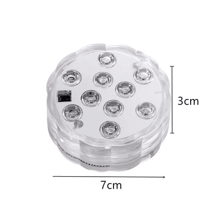Submersible Waterproof LED Lights with Remote Control 2 Pieces