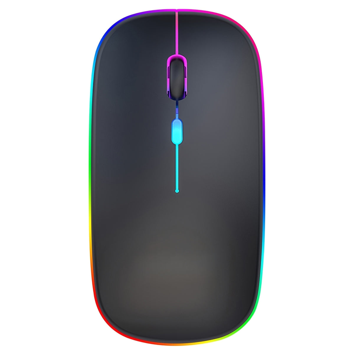 Wireless RGB Backlit Silent Rechargeable Ergonomic Computer Mouse