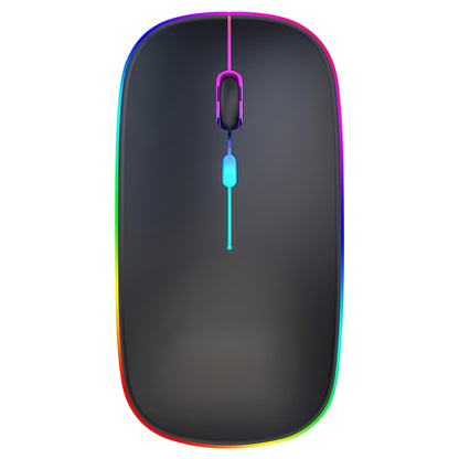 Wireless RGB Backlit Silent Rechargeable Ergonomic Computer Mouse