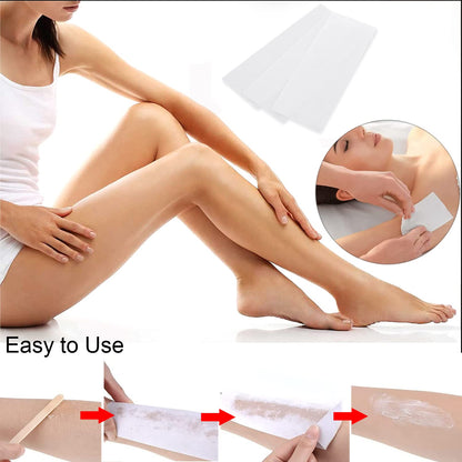 Non-Woven Hair Removal Wax Strips 100-Pack