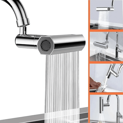 360-Degree Waterfall Kitchen Faucet Extension Aerator