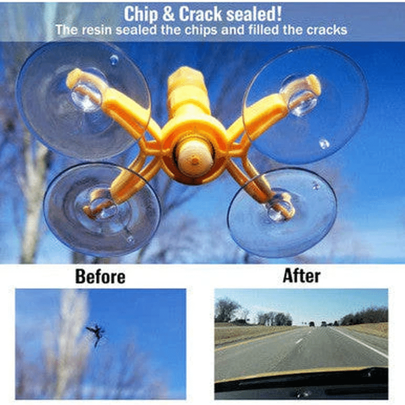 DIY Windshield Crack and Chip Repair Kit
