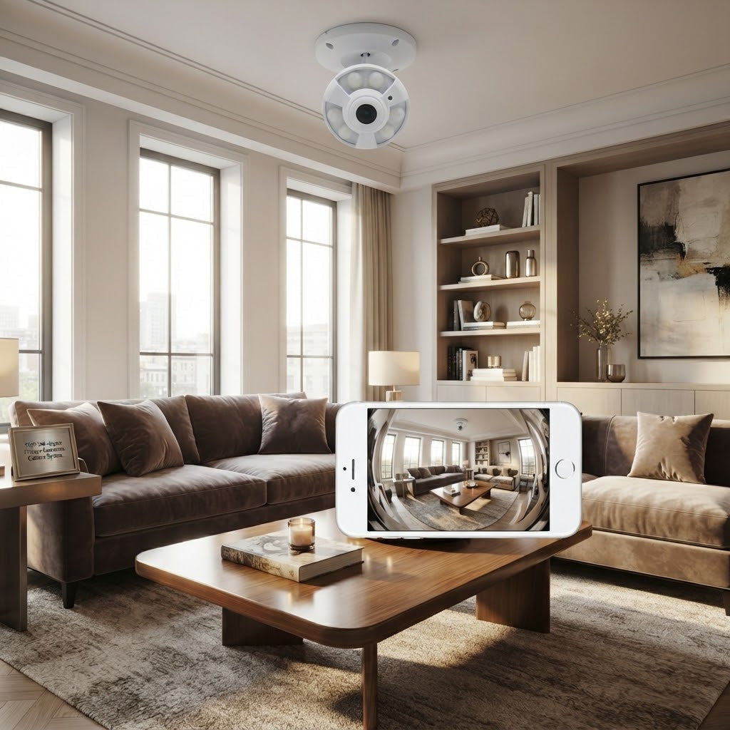 5MP 360-Degree Panoramic Fisheye IP Security Camera