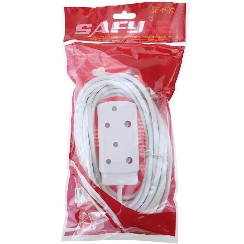 5m 2 Socket Extension Cord