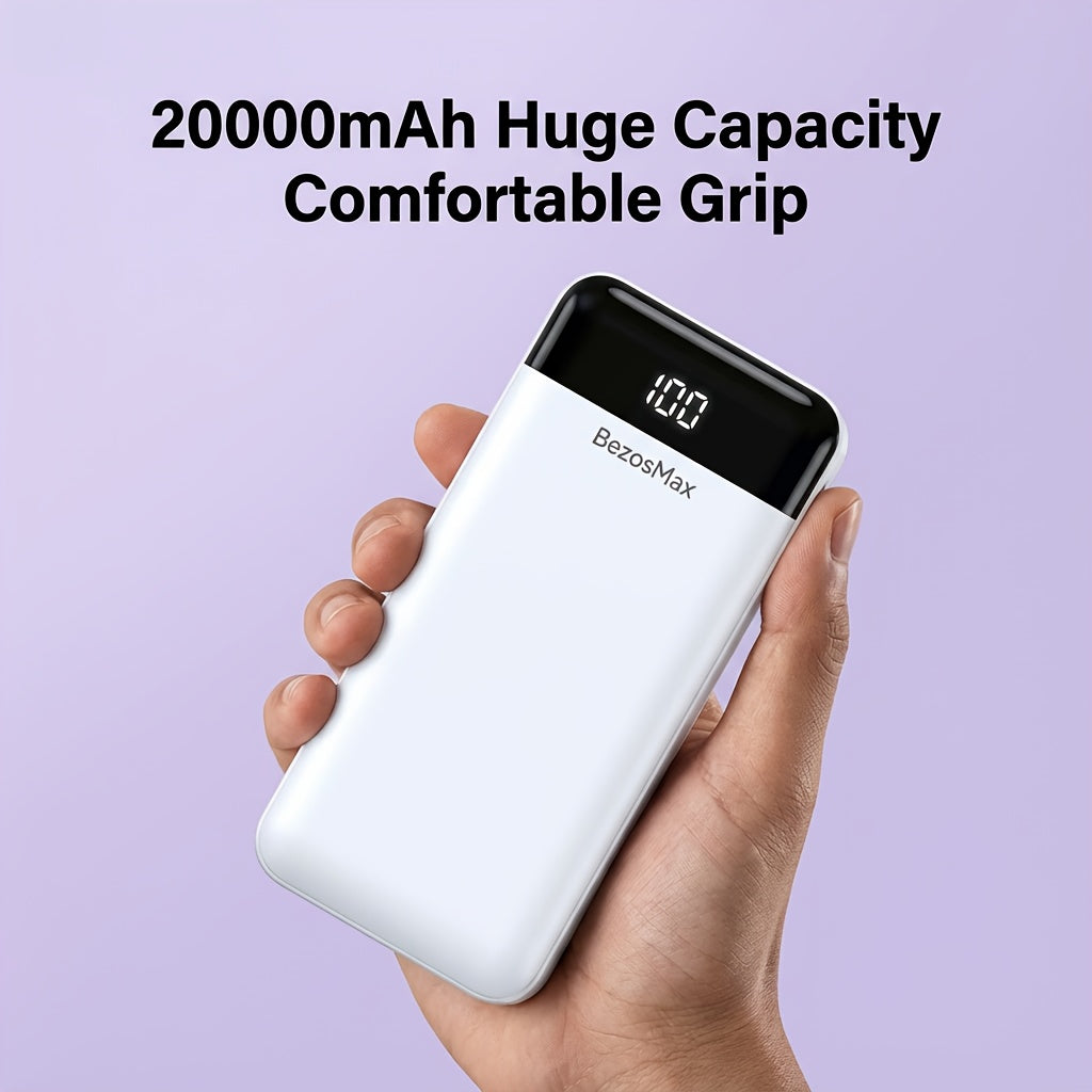 Portable Fast Charging Power Bank with Digital Display