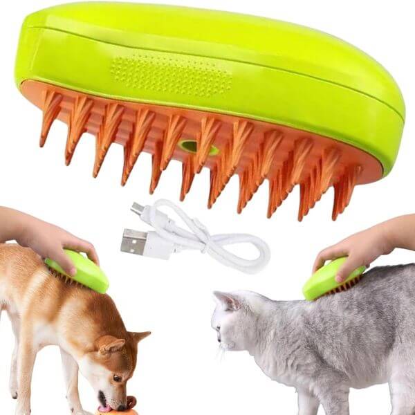3-in-1 Electric Steam Pet Grooming Brush