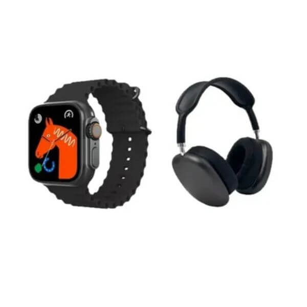 P9 Ultra 2 Smartwatch Set with Headphones and 7 Straps