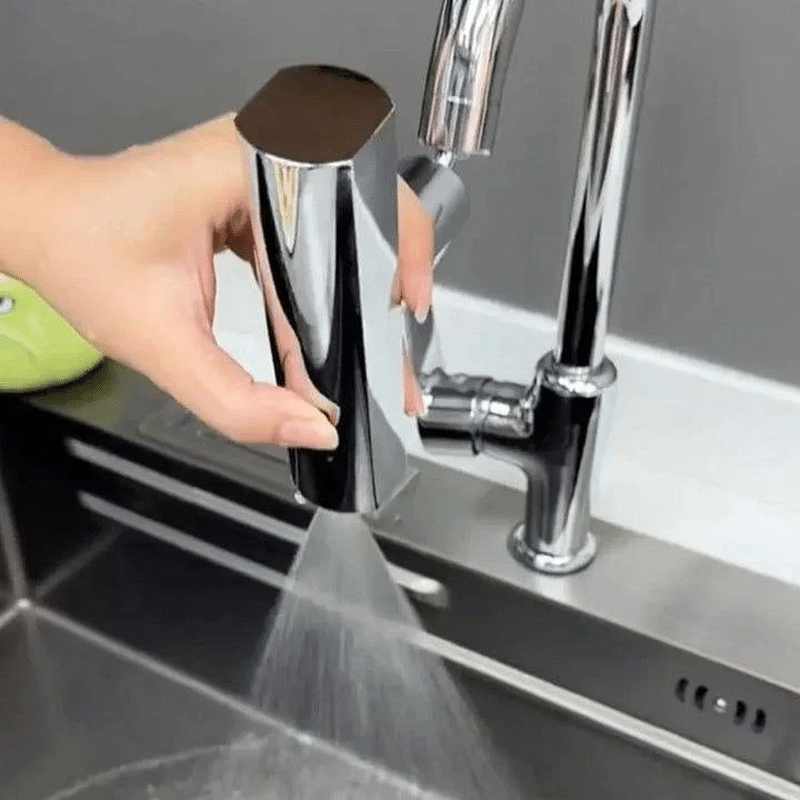 360-Degree Waterfall Kitchen Faucet Extension Aerator