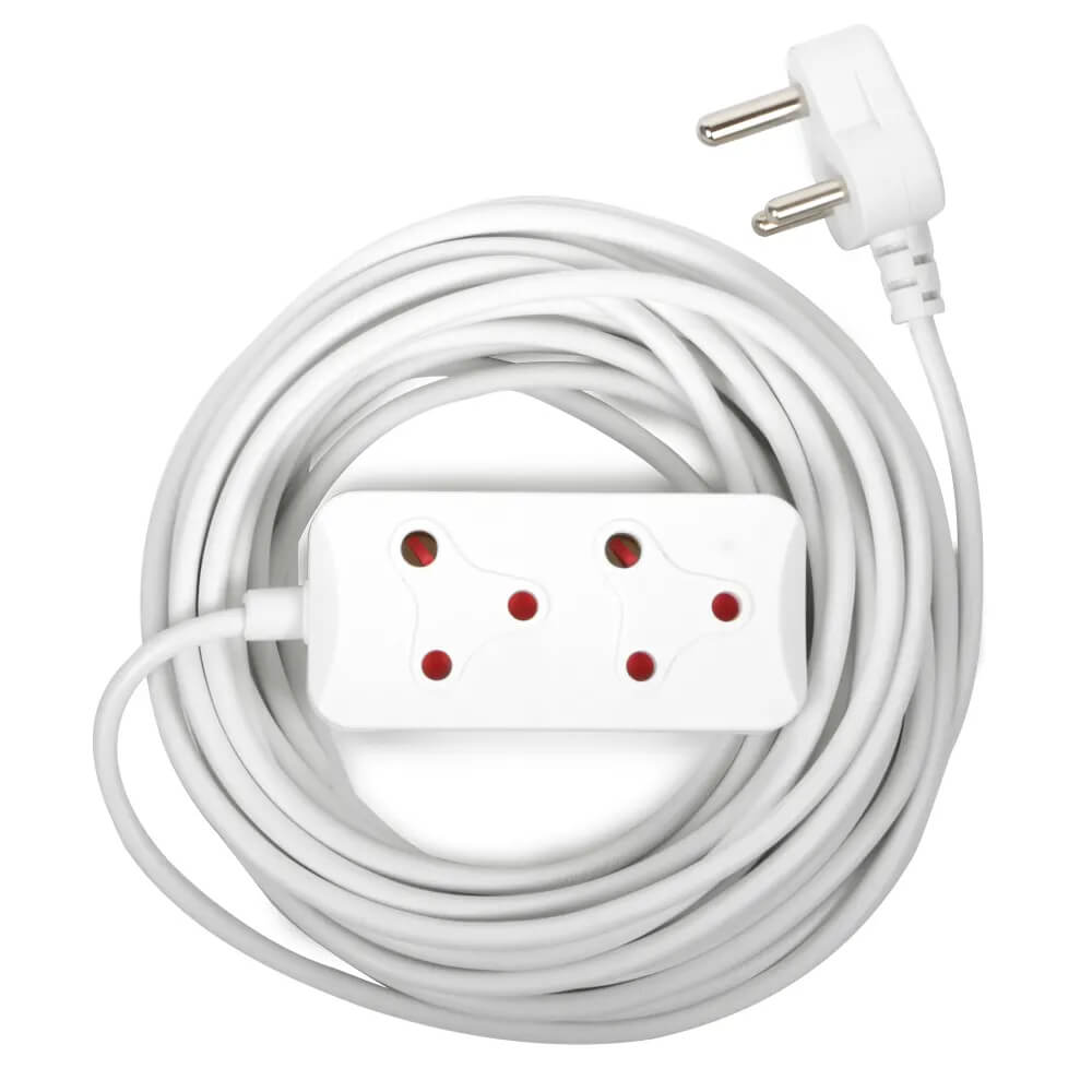 10m 2-Socket Power Extension Cord