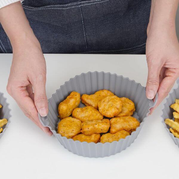 Silicone Air Fryer Liner Reusable Set 6 Pieces