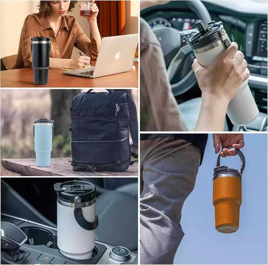 900ml Stainless Steel Vacuum Tumbler with Lid
