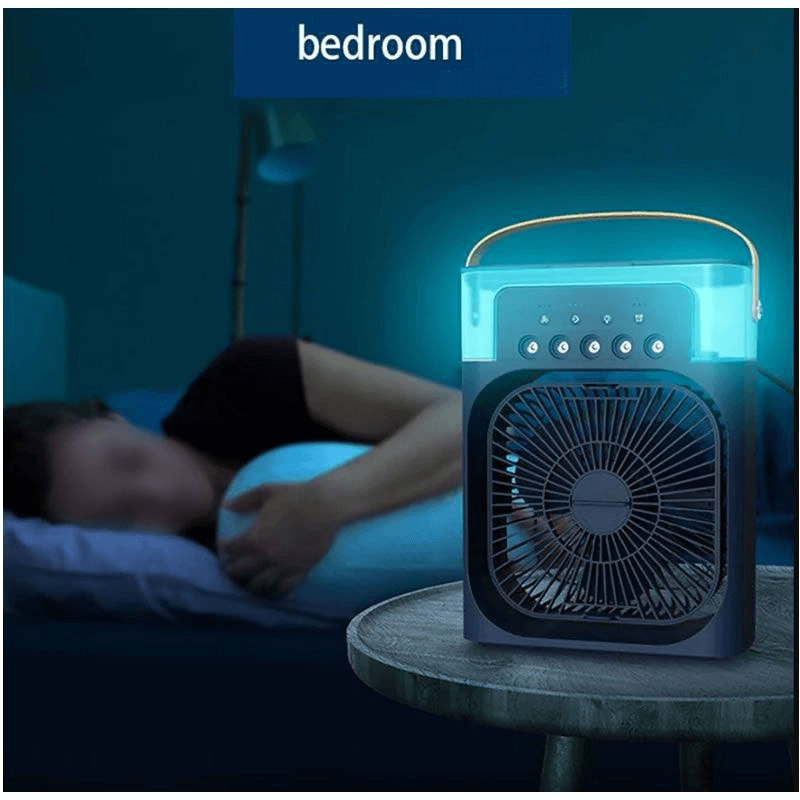 Portable Air Cooler Fan with 7 Colours LED Light