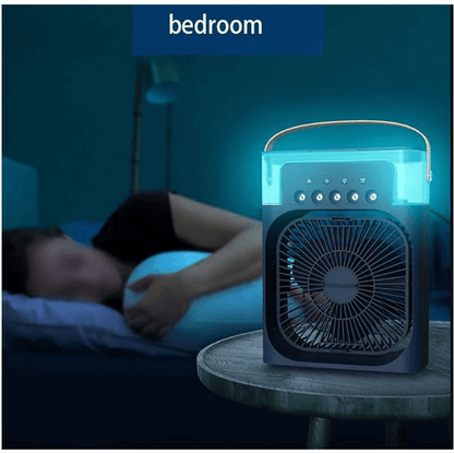 Portable Air Cooler Fan with 7 Colours LED Light